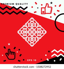 Geometric arabic pattern. Logo. Graphic elements for your design