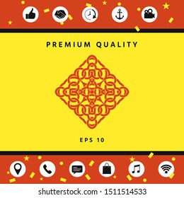 Geometric arabic pattern. Logo. Graphic elements for your design