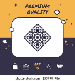 Geometric arabic pattern. Logo. Graphic elements for your design