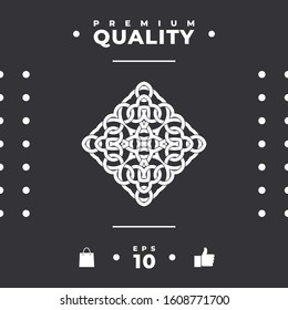 Geometric arabic pattern. Logo. Graphic elements for your design