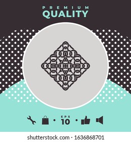 Geometric arabic pattern. Logo. Graphic elements for your design