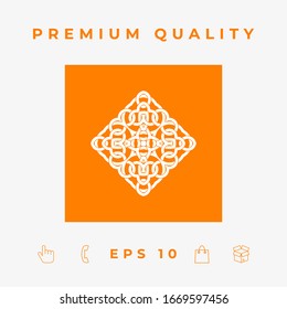 Geometric arabic pattern. Logo. Graphic elements for your design