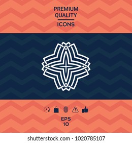 Geometric arabic pattern. Logo for your design