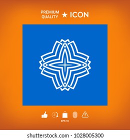 Geometric arabic pattern. Logo for your design