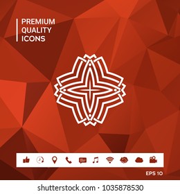 Geometric arabic pattern. Logo for your design