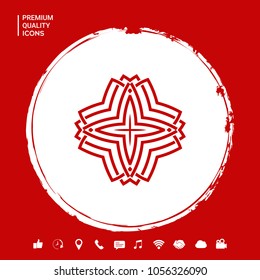 Geometric arabic pattern. Logo for your design
