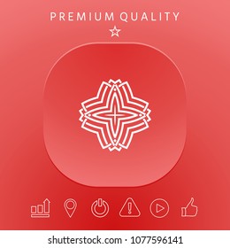 Geometric arabic pattern. Logo for your design