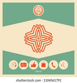 Geometric arabic pattern. Logo for your design