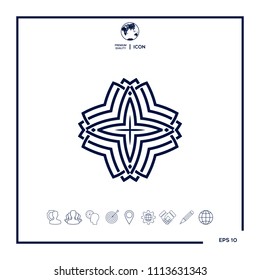 Geometric arabic pattern. Logo for your design