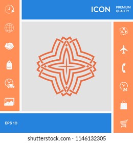 Geometric arabic pattern. Logo for your design