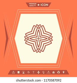 Geometric arabic pattern. Logo for your design