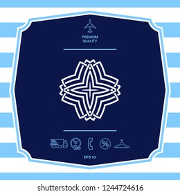 Geometric arabic pattern. Logo for your design