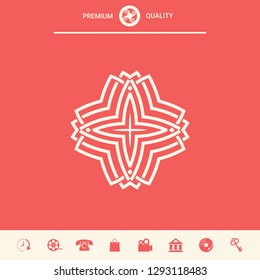 Geometric arabic pattern. Logo for your design
