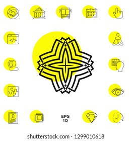 Geometric arabic pattern. Logo for your design