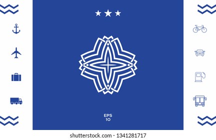 Geometric arabic pattern. Logo for your design
