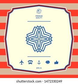 Geometric arabic pattern. Logo for your design