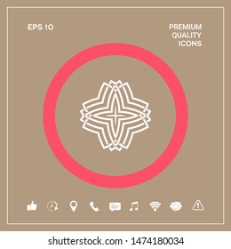 Geometric arabic pattern. Logo for your design