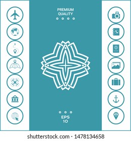 Geometric arabic pattern. Logo for your design