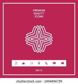 Geometric arabic pattern. Logo for your design