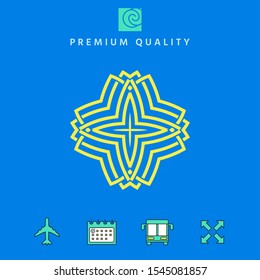 Geometric arabic pattern. Logo for your design