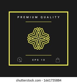 Geometric arabic pattern. Logo for your design