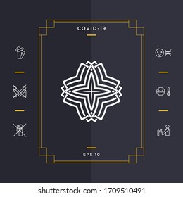 Geometric arabic pattern. Logo for your design