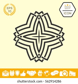 Geometric arabic pattern. Logo for your design