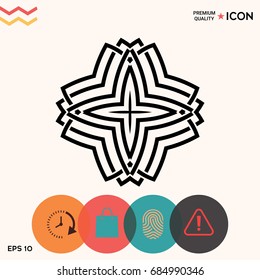 Geometric arabic pattern. Logo for your design