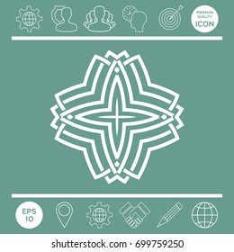Geometric arabic pattern. Logo for your design