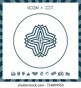 Geometric arabic pattern. Logo for your design