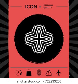 Geometric arabic pattern. Logo for your design