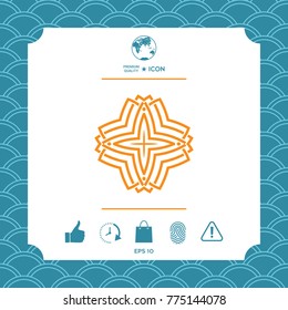 Geometric arabic pattern. Logo for your design