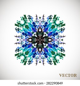 Geometric arabic pattern, vector art Illustration