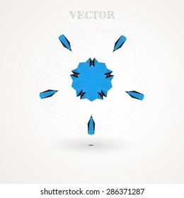 Geometric arabic pattern, vector art Illustration