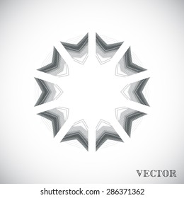 Geometric arabic pattern, vector art Illustration