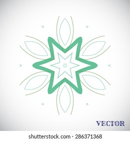 Geometric arabic pattern, vector art Illustration