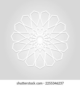 Símbolos de patrones sin soldadura arábigos geométricos en estilo ornamental. Decoración ordenada para invitaciones, tarjetas de felicitación, papel pintado, fondos y páginas web.