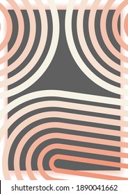 Geometric arc dynamic shapes background. Retro style sport design. Motion objects. Running track lines. Vector leaflet orbrochure cover