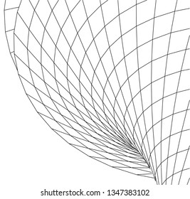 Geometric architecture background. Abstract shape