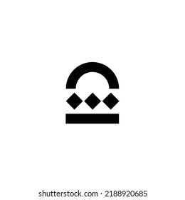 Geometric architecture interior vector logo design