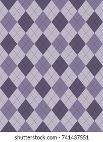 Geometric argyle violet pattern vector