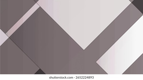 A geometric arrangement featuring gray and white polygons with sharp black outlines, creating a modern, abstract design.