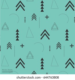 Geometric Arrow Flat Pattern.