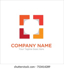 geometric arrow logo 