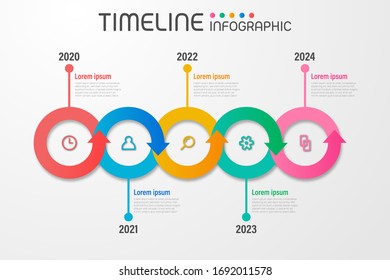 Geometric arrow shape elements with steps,options,milestone,processes or workflow.Business data visualization.Creative timeline infographic template for presentation,vector illustration.