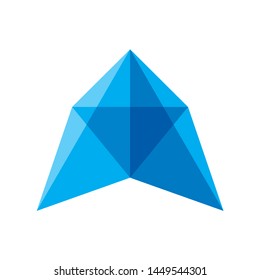 Geometric Arrow Space Business Company Vector Logo Design