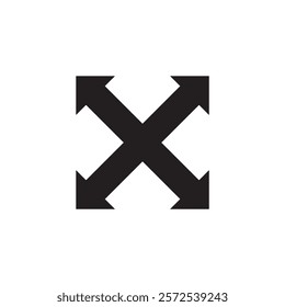 geometric arrow symbol vector logo icon