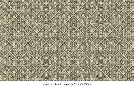 Padrão art déco geométrico em estilo vintage ladrilhável repetitivo