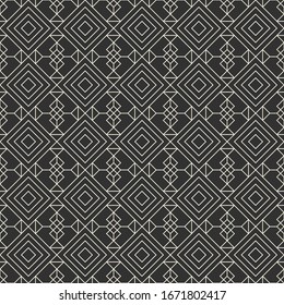Geometric Art Deco Pattern. Retro Rhombus. Vector EPS 10.