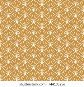 Geometric Art Deco Seamless Pattern Background. Abstract decorative texture.